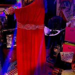 Beautiful red prom dress